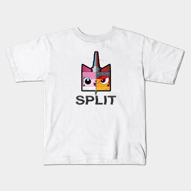 Lego Movie 2 - Unikitty and Ultrakatty Split Personality Kids T-Shirt by geekers25